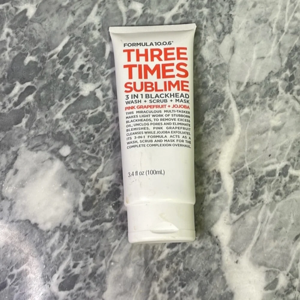 New Formula‎ 10.0.06 Three Times Sublime 3 in 1 Blackhead Cleanser Scrub